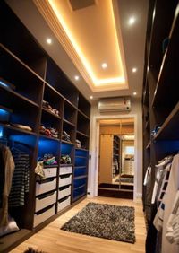 Большая открытая гардеробная комната с комбинированным наполнением Стерлитамак