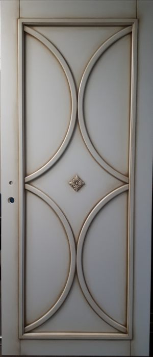 Межкомнатная дверь в профиле массив (эмаль с патиной) Стерлитамак